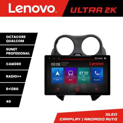 Navigație Nissan Micra 2010-2014, ecran 13 inch QLED 2K, 8GB RAM, 128GB