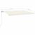 Copertină retractabilă manual cu LED, crem, 500x350 cm GartenMobel Dekor