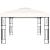 Pavilion cu șir de lumini LED, crem, 3x4 m, țesătură GartenMobel Dekor