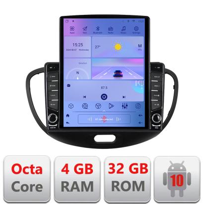 Navigație Android Hyundai i10 2007-2013, ecran 9.7 inch, Octa Core, 4GB+64GB LTE