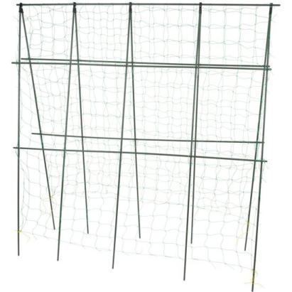 Ansamblu suport araci cu plasa pentru crestere castraveti, fasole, mazare, 180x180 cm, Strend Pro GartenVIP DiyLine