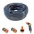 Furtun de gradina, 4 straturi, 1/2", 30 m, cuple, adaptor, pistol stropit, Richmann GartenVIP DiyLine