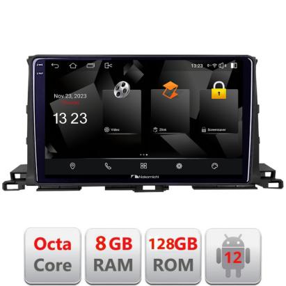 Navigație Android Toyota Highlander 2013-2018, GPS, CarPlay, 8GB RAM