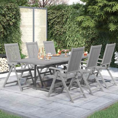 Set mobilier de grădină, 7 piese, lemn masiv de acacia GartenMobel Dekor