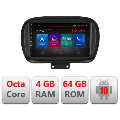 Navigație dedicată Fiat 500X 2015+ Android 4GB RAM 64GB 4G GPS Bluetooth resigilată