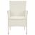 Set mobilier de exterior cu perne, 5 piese, alb, poliratan GartenMobel Dekor