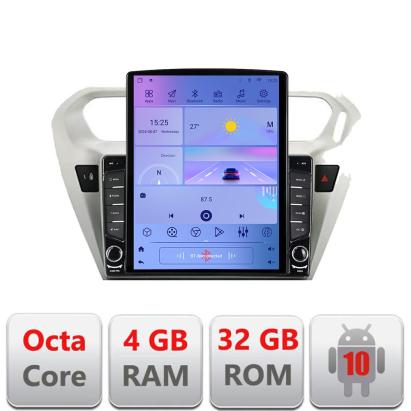 Navigatie Android 9.7 inch pentru Peugeot 301 si Citroen C-Elysee, 4GB+32GB