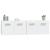 Dulapuri TV de perete, 2 buc., alb, 60x36,5x35 cm lemn compozit GartenMobel Dekor