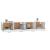Dulapuri de perete, 2 buc., alb, 100x36,5x35 cm, lemn prelucrat GartenMobel Dekor