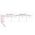 Dulapuri de perete, 2 buc., alb, 100x36,5x35 cm, lemn prelucrat GartenMobel Dekor