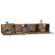 Dulapuri de perete 2 buc. stejar fumuriu 100x36,5x35 cm lemn GartenMobel Dekor
