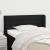 Tăblie de pat cu aripioare negru 83x16x78/88 cm textil GartenMobel Dekor