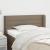Tăblie de pat cu aripioare gri taupe 83x16x78/88 cm textil GartenMobel Dekor