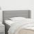 Tăblie de pat cu aripioare gri deschis 93x16x78/88 cm textil GartenMobel Dekor