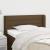 Tăblie de pat cu aripioare maro închis 93x16x78/88 cm textil GartenMobel Dekor