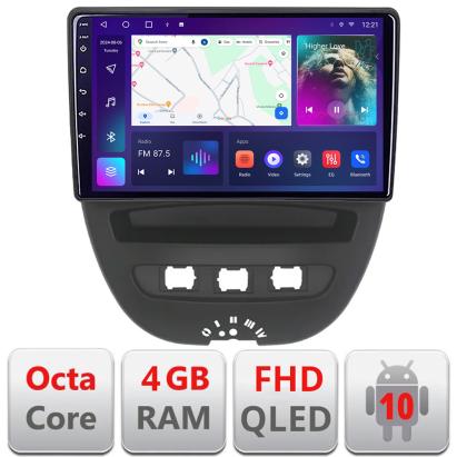 Navigație Android 4+64GB pentru Citroen C1, Peugeot 107, Toyota Aygo 2005-2014