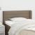 Tăblie de pat cu aripioare gri taupe 103x16x78/88 cm textil GartenMobel Dekor