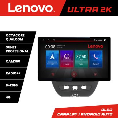 Navigație auto 13 inch 2K QLED 4G pentru Citroen C1, Peugeot 107, Aygo