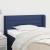 Tăblie de pat cu aripioare albastru 103x16x78/88 cm textil GartenMobel Dekor