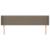 Tăblie de pat cu aripioare gri taupe 163x16x78/88 cm textil GartenMobel Dekor