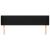 Tăblie de pat cu aripioare negru 183x16x78/88 cm textil GartenMobel Dekor