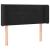 Tăblie de pat cu aripioare negru 83x16x78/88 cm catifea GartenMobel Dekor