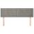 Tăblie de pat cu aripioare gri deschis 147x16x78/88 cm catifea GartenMobel Dekor