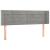 Tăblie de pat cu aripioare gri deschis 147x16x78/88 cm catifea GartenMobel Dekor