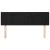 Tăblie de pat cu aripioare negru 147x16x78/88 cm catifea GartenMobel Dekor