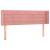 Tăblie de pat cu aripioare roz 147x16x78/88 cm catifea GartenMobel Dekor