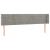 Tăblie de pat cu aripioare gri deschis 183x16x78/88 cm catifea GartenMobel Dekor