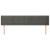 Tăblie de pat cu aripioare gri închis 183x16x78/88 cm catifea GartenMobel Dekor