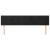 Tăblie de pat cu aripioare negru 203x16x78/88 cm catifea GartenMobel Dekor