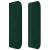 Tăblie de pat cu aripioare verde închis 203x16x78/88 cm catifea GartenMobel Dekor