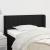 Tăblie de pat cu aripioare negru 93x16x78/88 cm textil GartenMobel Dekor
