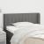 Tăblie de pat cu aripioare gri închis 103x16x78/88 cm textil GartenMobel Dekor