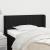 Tăblie de pat cu aripioare negru 103x16x78/88 cm textil GartenMobel Dekor