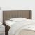 Tăblie de pat cu aripioare gri taupe 103x16x78/88 cm textil GartenMobel Dekor