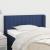 Tăblie de pat cu aripioare albastru 103x16x78/88 cm textil GartenMobel Dekor
