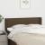 Tăblie de pat cu aripioare maro închis 147x16x78/88 cm textil GartenMobel Dekor