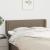 Tăblie de pat cu aripioare gri taupe 147x16x78/88 cm textil GartenMobel Dekor