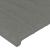 Tăblie de pat cu aripioare gri închis 163x16x78/88 cm textil GartenMobel Dekor
