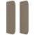 Tăblie de pat cu aripioare gri taupe 163x16x78/88 cm textil GartenMobel Dekor