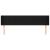 Tăblie de pat cu aripioare negru 183x16x78/88 cm textil GartenMobel Dekor