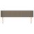 Tăblie de pat cu aripioare gri taupe 183x16x78/88 cm textil GartenMobel Dekor