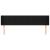 Tăblie de pat cu aripioare negru 203x16x78/88 cm textil GartenMobel Dekor