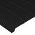 Tăblie de pat cu aripioare negru 203x16x78/88 cm textil GartenMobel Dekor