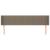 Tăblie de pat cu aripioare gri taupe 203x16x78/88 cm textil GartenMobel Dekor