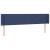 Tăblie de pat cu aripioare, albastru, 203x16x78/88 cm textil GartenMobel Dekor