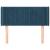 Tăblie pat cu aripioare albastru închis 83x16x78/88 cm catifea GartenMobel Dekor